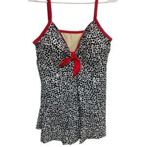 A Shore Fit Black White Swim‎ Suit Top women's size 22W